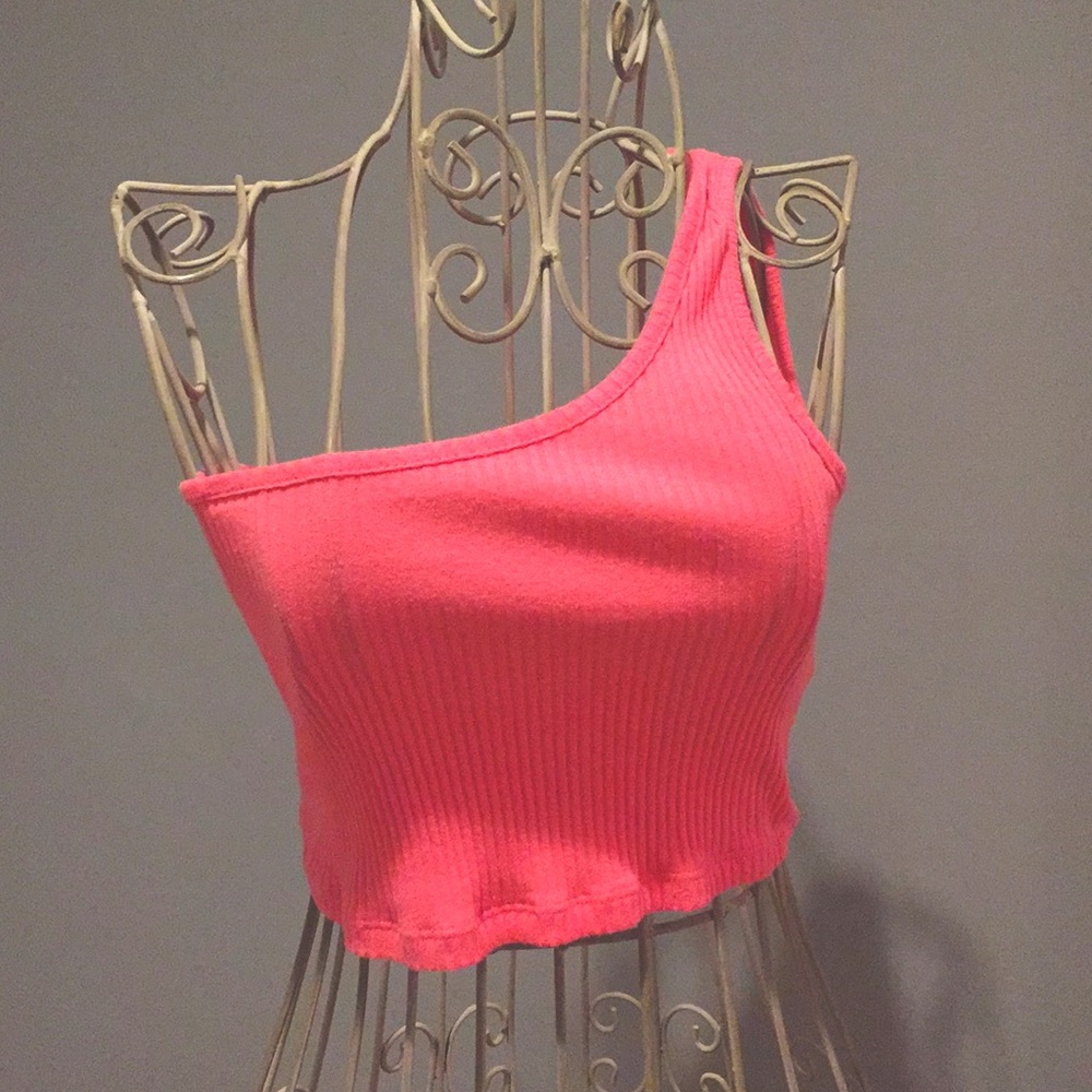 Shein Off The Shoulder Hot Pink Crop Top // Size-S